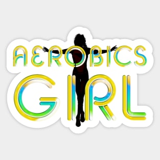 Aerobics Girl Sticker